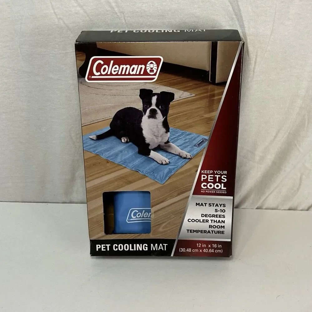 Coleman Comfort Cooling Gel Pet Pad Mat Blue in Small 12”x 16” NIB